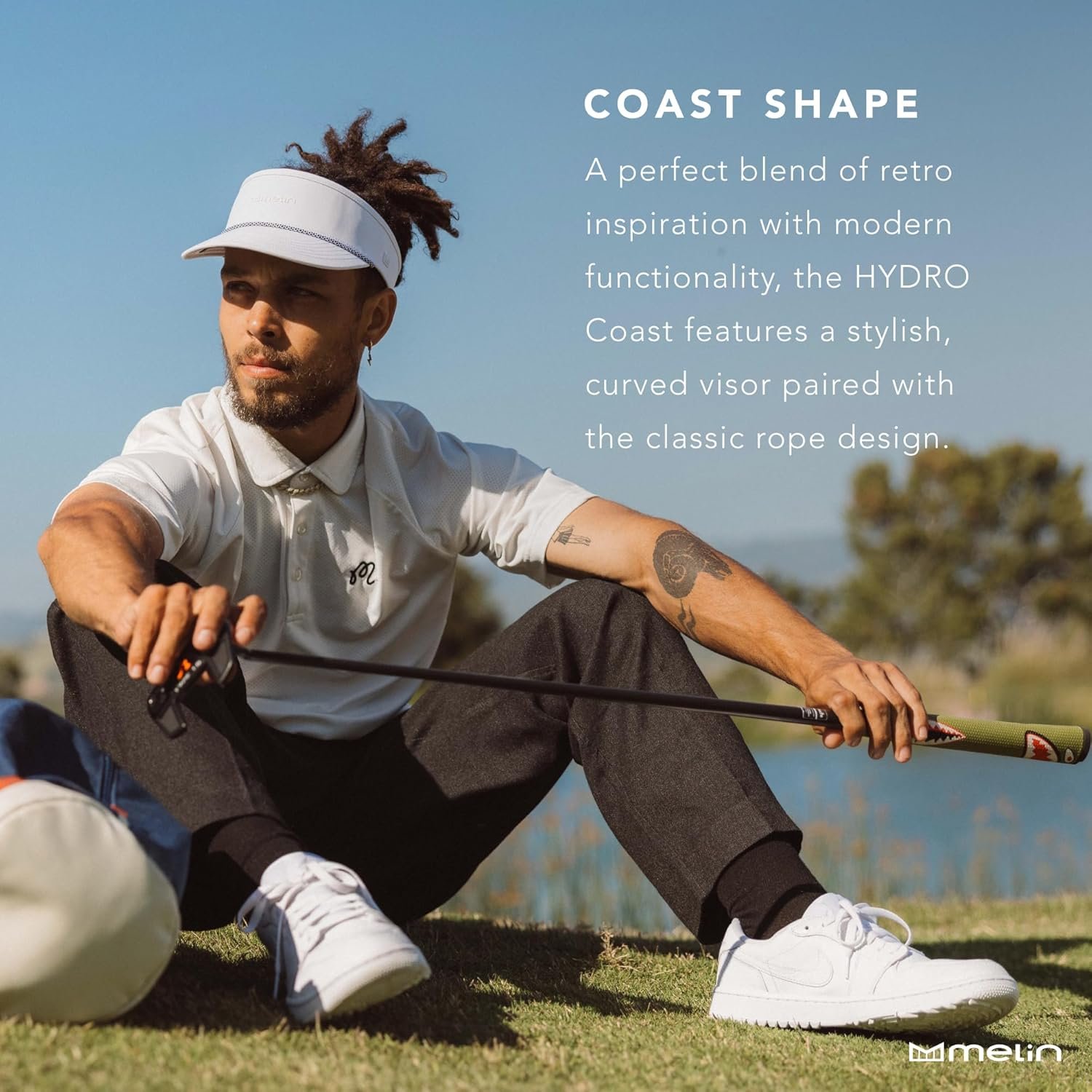 melin Coast Links Hydro, Mens Sun Visor, Sun Hats for Women & Men, Water-Resistant, Golf, Running, Workout, or Beach Hat 5 melin Coast Links Hydro, Mens Sun Visor, Sun Hats for Women & Men, Water-Resistant, Golf, Running, Workout, or Beach Hat - Image 5