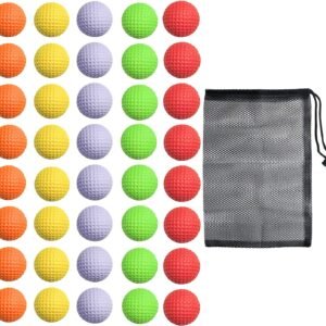 40 Pack Foam Golf Practice Balls - Realistic Feel and Limited Flight Training Balls for Indoor or Outdoor