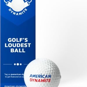 American Dynamite - Golf's Loudest Ball - Viral Prank Golf Ball - Loud Sound When Hit (Sleeve of 3, Novelty)