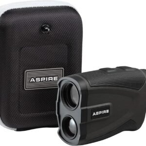 Aspire Platinum Golf Rangefinder – Slope On/Off, 6X Magnification, 1000-Yard Laser Range Finder with Vibration, Pin Seek, High-Speed Scan & Slope Mode – Waterproof – Battery & Case Included