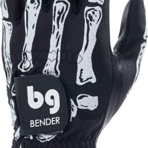 BG Bender - Mens Golf Glove, Durable Mesh Golf Gloves, Unique Golf Gloves