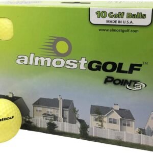 Best Practice Golf Balls on The Planet. Perfect for Golf Training. Solid Contact for Great Feedback. Limited Flight for Backyard use. Safe for Indoors. by AlmostGolf (10 Pack Yellow)