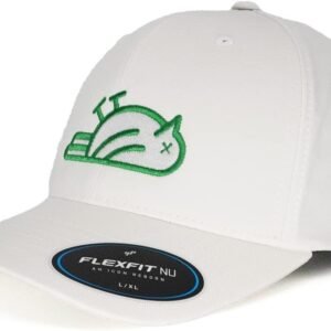 Birdie Slayer - White Flexfit NU® Fitted Performance Golf Hat