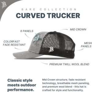 Branded Bills Florida 27 PVC Curved Trucker, Lightweight, Comfortable Baseball Cap