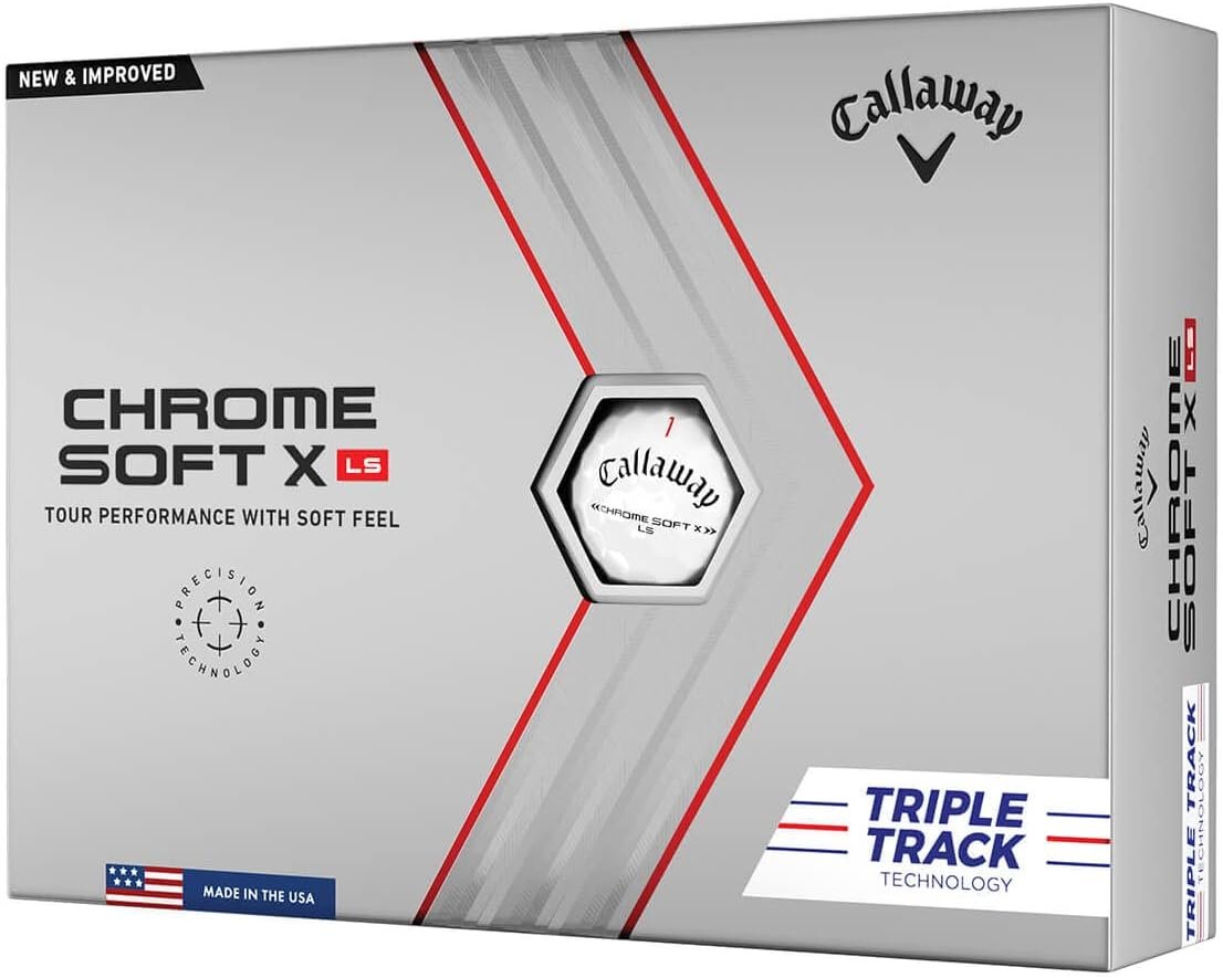Callaway Golf Chrome Soft X LS Golf Balls (Triple Track (White) 1 Callaway Golf Chrome Soft X LS Golf Balls (Triple Track (White)