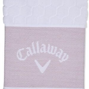 Callaway TW CG Trifold Towel Mauve/WHT 23