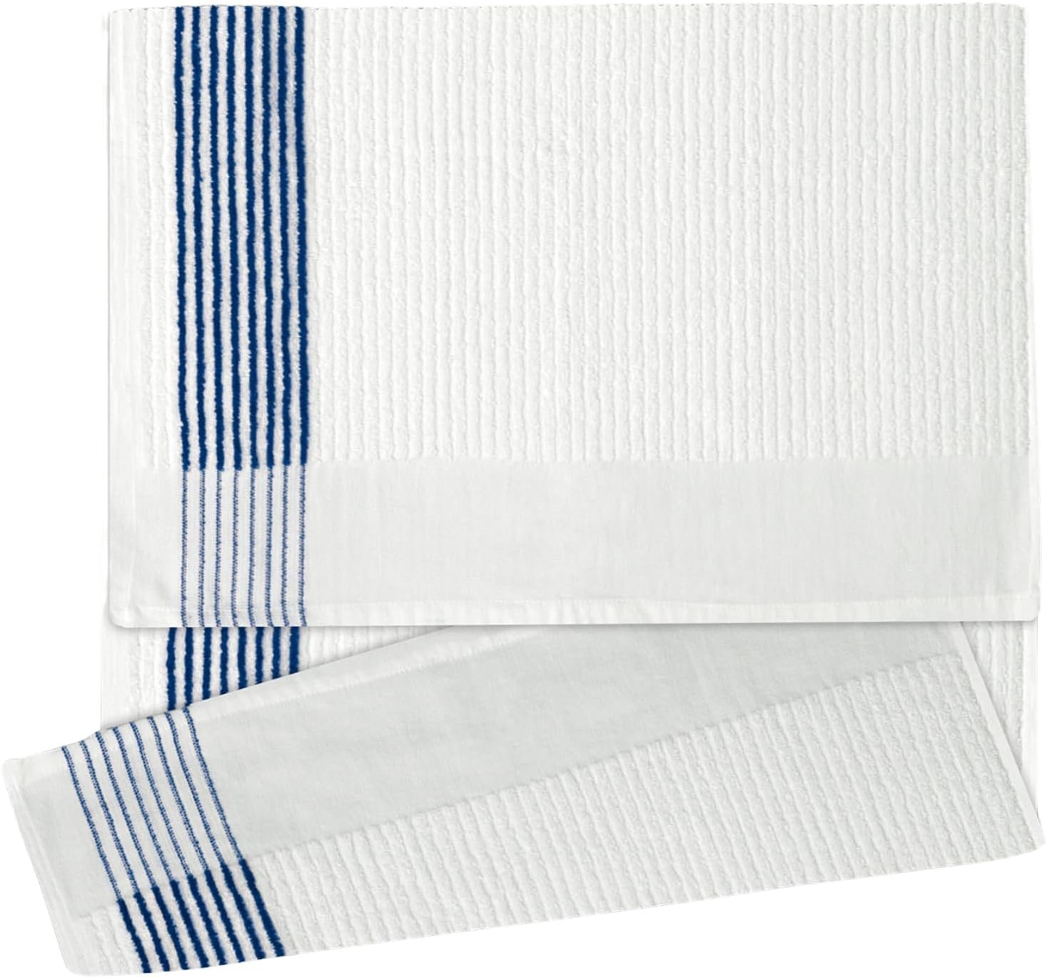 Devant Sports Towels Extra Large Caddy Golf Towel, White/Navy Stripes 1 Devant Sports Towels Extra Large Caddy Golf Towel, White/Navy Stripes