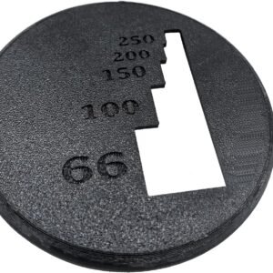 Disc Golf Range Mini Marker, A Disc Golf Range Finder for Measuring The Distance to Basket, Black, 1 Pack