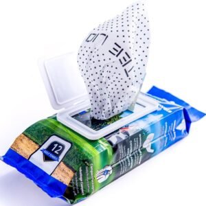 Disposable Golf Towel, Premium Thick Golf Towel, Textured Moist Golf Ball Cleaner, Golf Club Cleaner, Convenient Golf Towels for Golf Bags for Men, Easy-to-Use On-The-Go Cleaning Towel