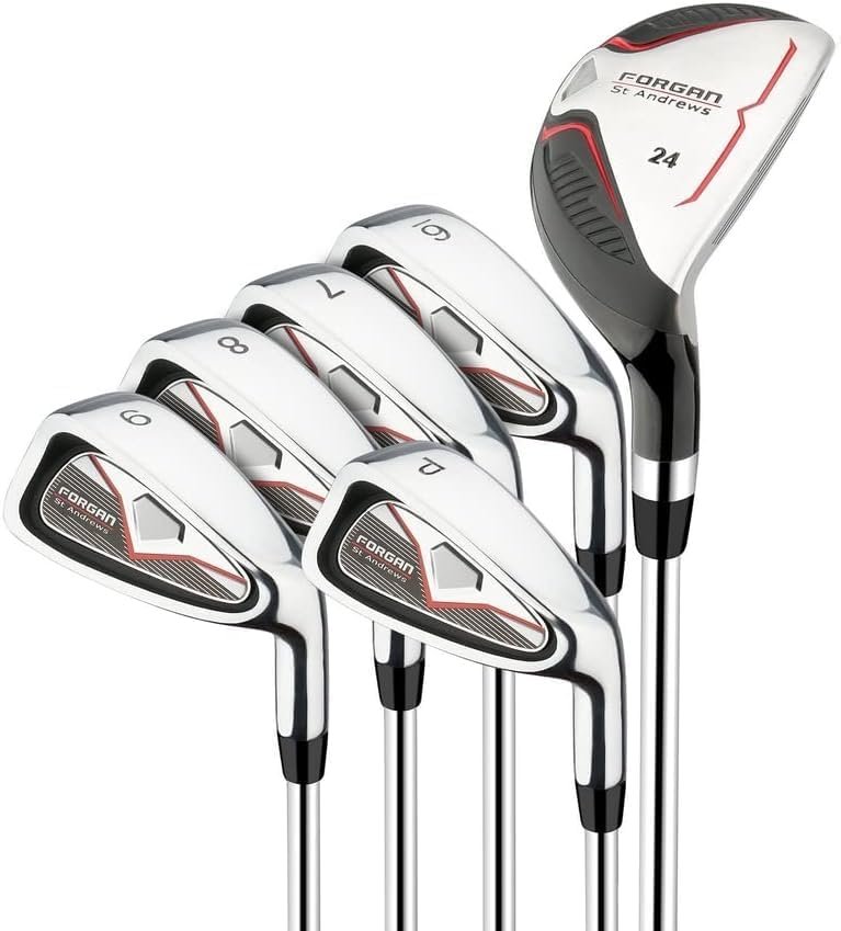 F100 Iron Set with Hybrid, Mens Right Hand, Steel Shafts by Forgan of St Andrews 1 F100 Iron Set with Hybrid, Mens Right Hand, Steel Shafts by Forgan of St Andrews