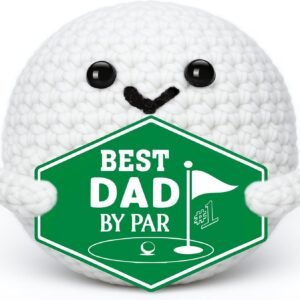 Family Fathers Birthday Golf - Funny Father's Day Christmas Birthday Handmade Knitted Crochet Golf Ball