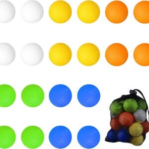 Foam Golf Practice Balls 20 Pack,Realistic Feel and Limited Flight Practice Golf Balls for Backyard,Soft Training Golf Balls for Indoor or Outdoor