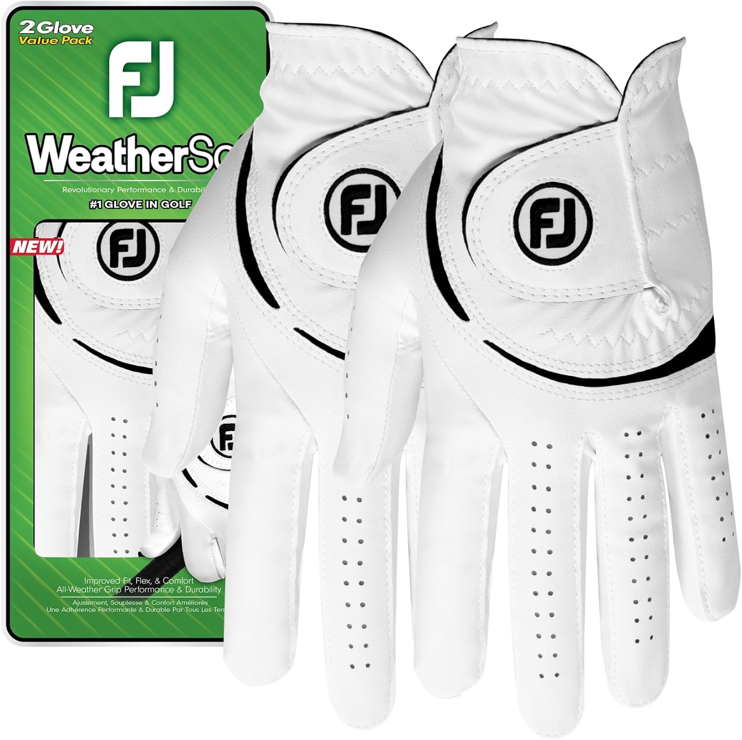 FootJoy Women's WeatherSof 2-Pack Golf Glove 1 FootJoy Women's WeatherSof 2-Pack Golf Glove