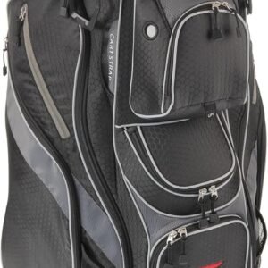 Founders Club 4th Generation Club Lock Organizer Golf Cart Bag for Men with 14 Way Anti Rattle Divider Top- Free Snap On Rain Hood-Full Length Dividers