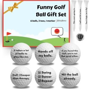 Funny Golf Ball Gift Set for Dad, Mom, and Golfers - Funny Golf Gifts for Men