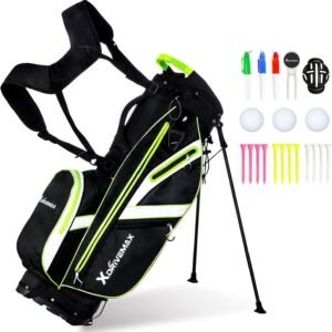 Golf Bag – Stand Bag & 15 Way Cart Bag for Men & Women, Lightweight, with Rain Cover, Cooler, Accessory Kit | Premium Golf Club Bags