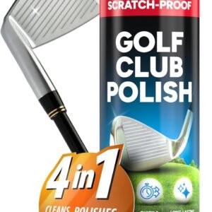 Golf Club Polish - Golf Club Head and Groove Cleaner, Rust Remover for Metal, Zinc, Aluminum, and Steel, Easy to Use Club Cleaner, Instant Rust, Scuff & Stain Remover - , Clean, Polish & Restore