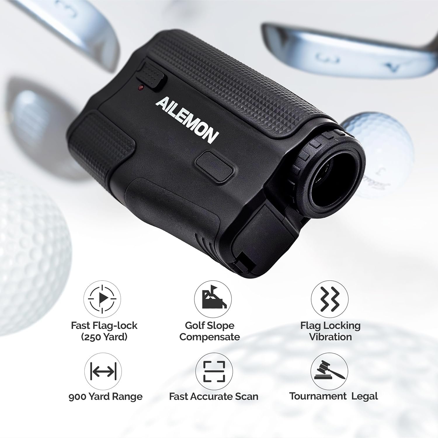 Golf Laser Rangefinder Hunting Range Finder 900Y Fast Focus High-Precision Continuous Scan Flag Pole Locking Vibration Function Slope Mode Range Finder 2 Golf Laser Rangefinder Hunting Range Finder 900Y Fast Focus High-Precision Continuous Scan Flag Pole Locking Vibration Function Slope Mode Range Finder - Image 2