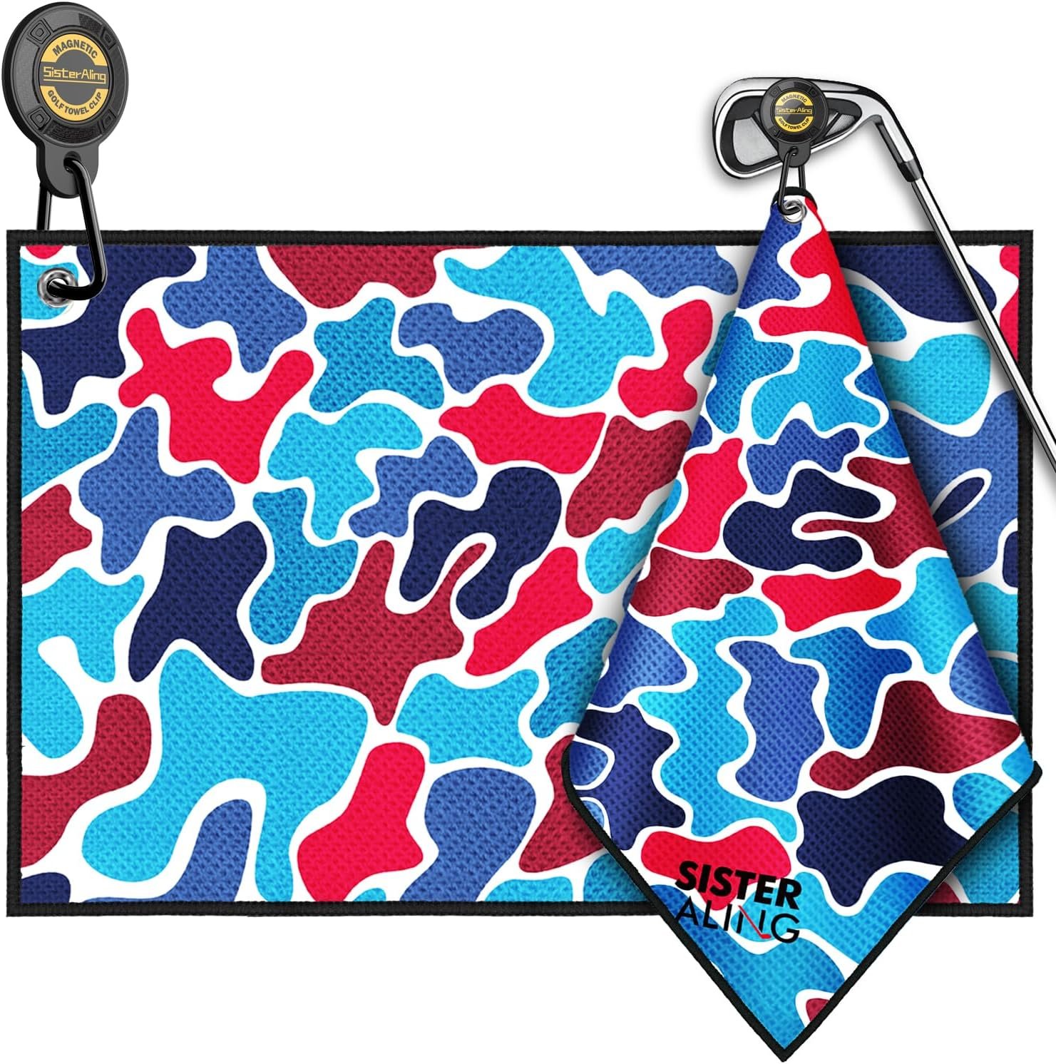 Golf Towel Magnetic Clip Set,Industrial Strength Magnet for Strong Hold to Golf Carts Golf Bags or Clubs,Removable and Easy Cleaner Accessories,Men's Golf Equipment, Golf Gifts 1 Golf Towel Magnetic Clip Set,Industrial Strength Magnet for Strong Hold to Golf Carts Golf Bags or Clubs,Removable and Easy Cleaner Accessories,Men's Golf Equipment, Golf Gifts