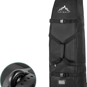 Himal Outdoors Soft-Sided Golf Travel Bag with Wheels - Heavy Duty 600D Polyester Oxford Wear-Resistant, Excellent Zipper Universal Size