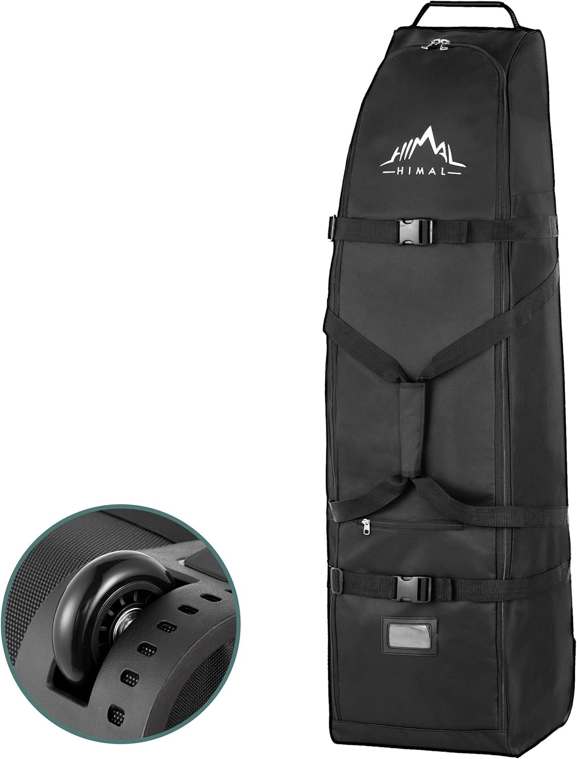 Himal Outdoors Soft-Sided Golf Travel Bag with Wheels - Heavy Duty 600D Polyester Oxford Wear-Resistant, Excellent Zipper Universal Size 1 Himal Outdoors Soft-Sided Golf Travel Bag with Wheels - Heavy Duty 600D Polyester Oxford Wear-Resistant, Excellent Zipper Universal Size