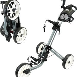 IZZO Golf EZ-Roll 3 Wheel Push Cart - Golf 3 Wheel Push cart