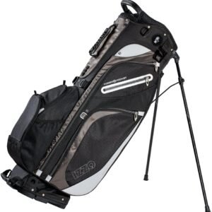 IZZO Golf Versa Ultra-Lite Stand Golf Bag with Exclusive Features, Red/White/Blue