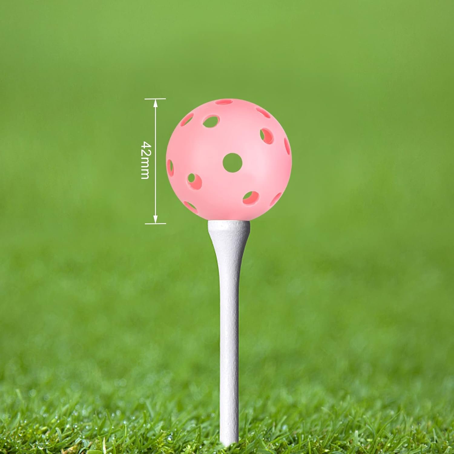 Joyberg Practice Golf Balls 24 Pack, 42mm Plastic Golf Balls, Practice Golf Balls for Backyard, Training Golf Balls for Swing Practice 2 Joyberg Practice Golf Balls 24 Pack, 42mm Plastic Golf Balls, Practice Golf Balls for Backyard, Training Golf Balls for Swing Practice - Image 2