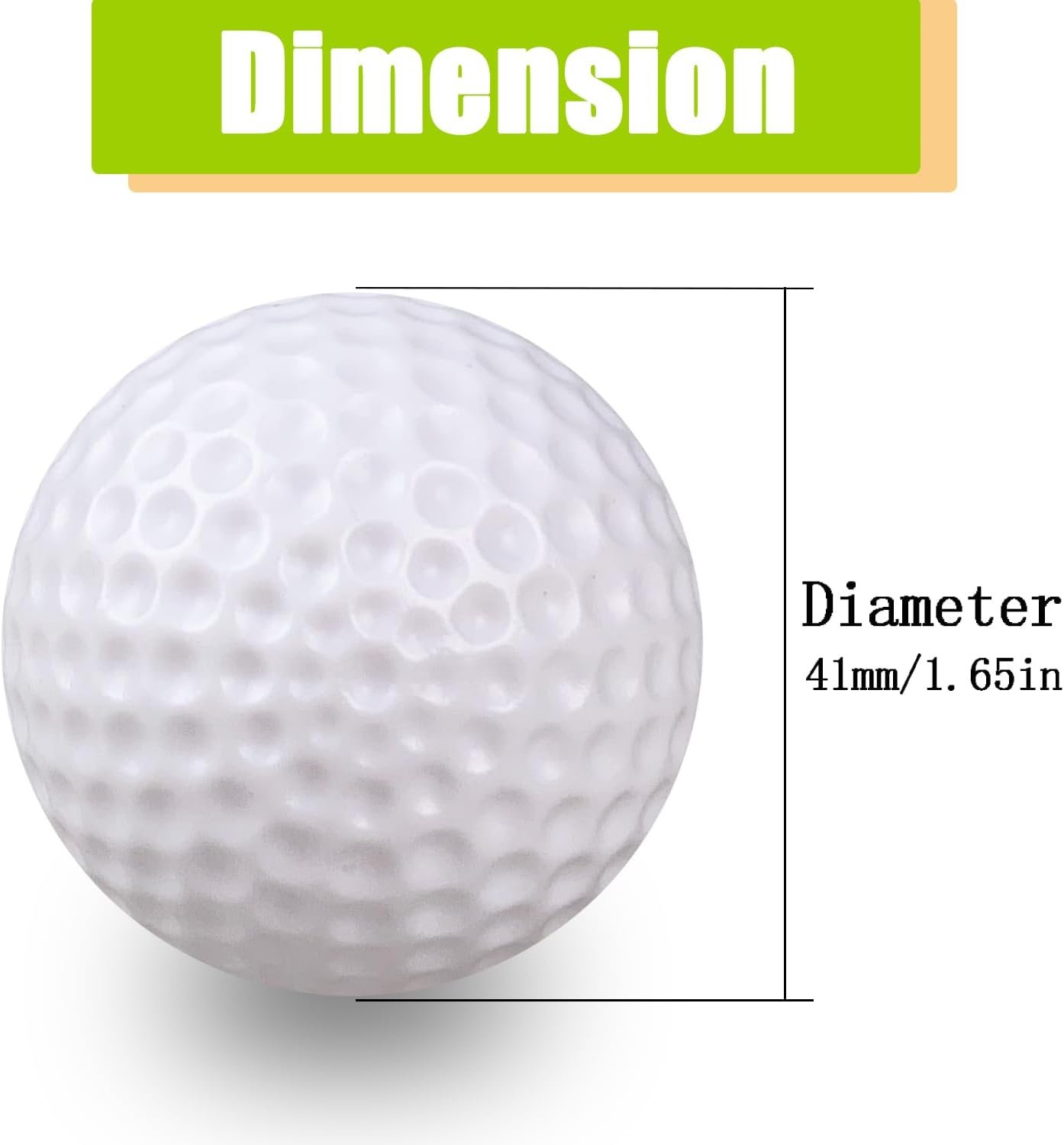 KOFULL Plastic Golf Balls Practice, 24/100 Pack Hollow Plastic Golf Balls Indoor Outdoor Training, Golf Party Decorations 2 KOFULL Plastic Golf Balls Practice, 24/100 Pack Hollow Plastic Golf Balls Indoor Outdoor Training, Golf Party Decorations - Image 2