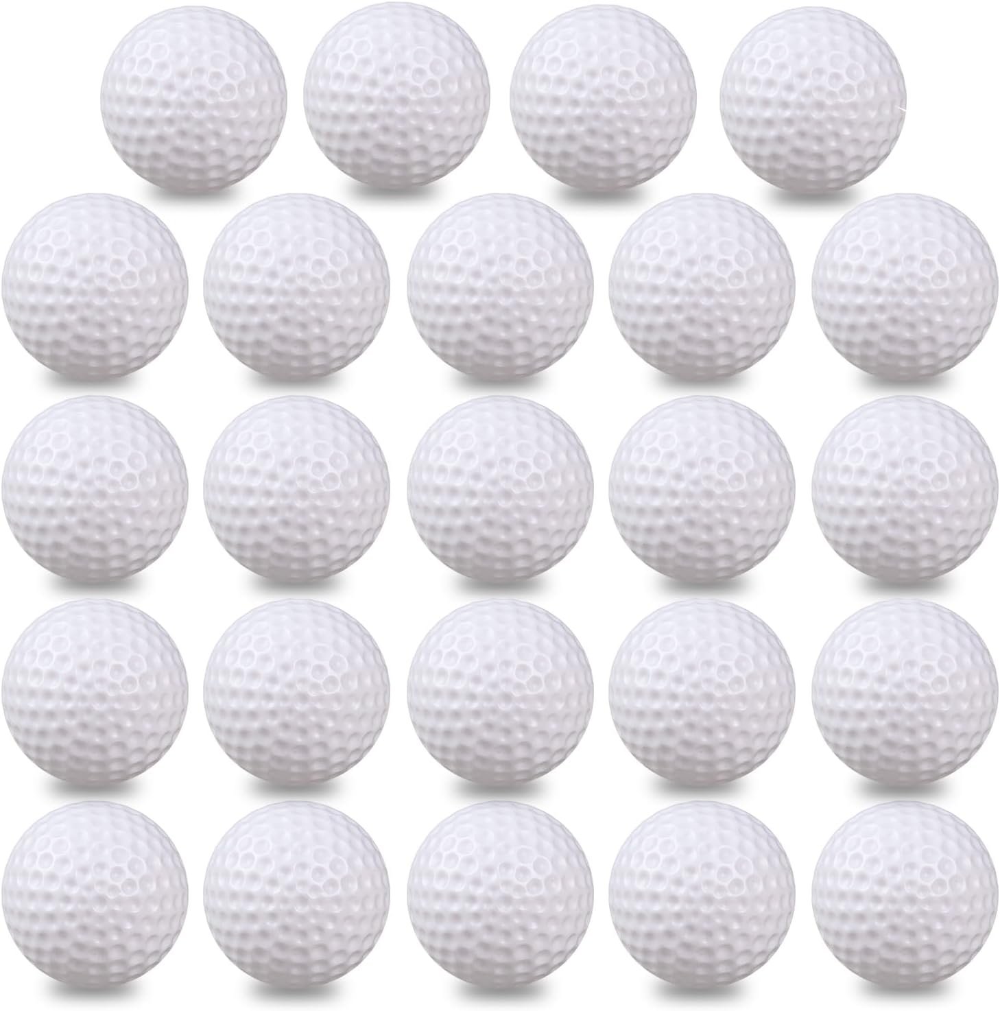 KOFULL Plastic Golf Balls Practice, 24/100 Pack Hollow Plastic Golf Balls Indoor Outdoor Training, Golf Party Decorations 1 KOFULL Plastic Golf Balls Practice, 24/100 Pack Hollow Plastic Golf Balls Indoor Outdoor Training, Golf Party Decorations