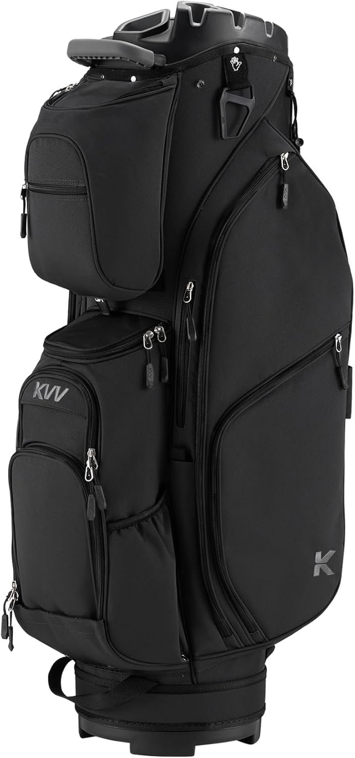 KVV 14 Way Top-Molded Organizer Cart Bag with Rain Cover, Full Length Divider, Spacious Cooler Pockets 2 KVV 14 Way Top-Molded Organizer Cart Bag with Rain Cover, Full Length Divider, Spacious Cooler Pockets - Image 2