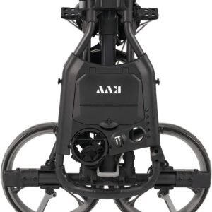 KVV 3 Wheel Compact Flat Folding Design Golf Push-Pull Cart with Lightweight and Sturdy Aluminum Frame