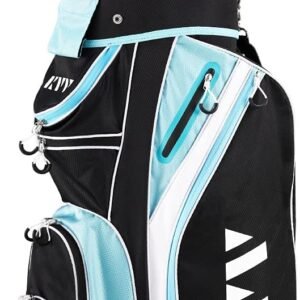 KVV Premium Right Hand Golf Club Set 11-Piece Set for Women, Including Driver, Fairway, Hybrid, 5#-P# Irons, Putter Steel Shaft Regular Flex Golf Clubs, with/Without Golf Bag