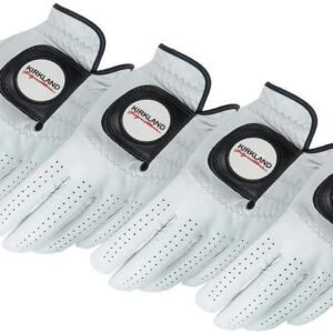 Kirkland Signature Golf Gloves Premium Cabretta Leather, Large (4 Count)