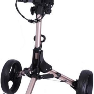 MacGregor Titanium MacTec 3 Wheel Folding Golf Cart with Umbrella Holder