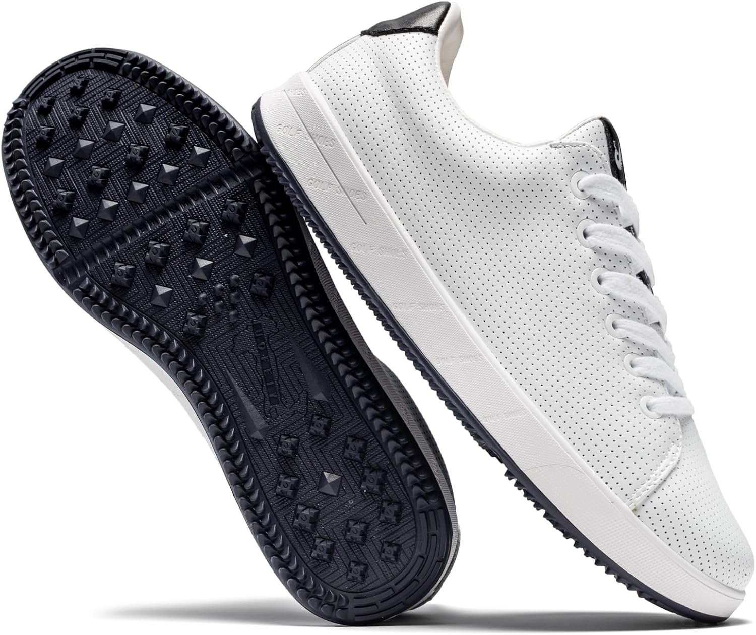 Men's Golf Shoes Professional Spikeless Leather Sneakers Non Slip Low Top Lightweight Comfort Travel Walking Shoes 2 Men's Golf Shoes Professional Spikeless Leather Sneakers Non Slip Low Top Lightweight Comfort Travel Walking Shoes - Image 2