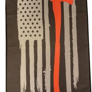 Microfiber Golf Towels with Bag Clip for Police, Firefighters, Military - Funny Golf Gift for Dad