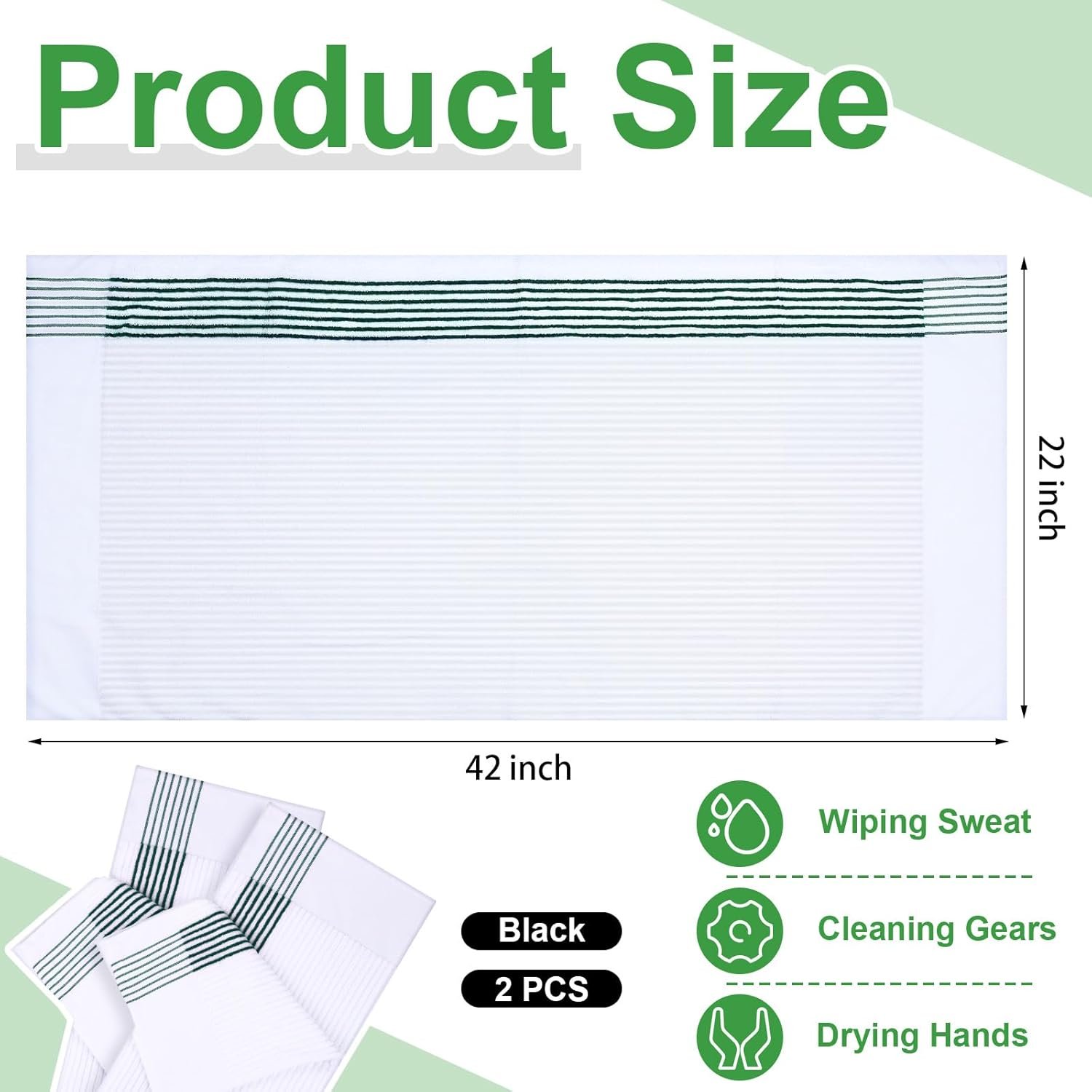 Mixweer Caddy Golf Towel 22" x 42" Large Caddy Towel Camping Sport Towels Cotton Soft Towels for Man Golf Lovers 2 Mixweer Caddy Golf Towel 22" x 42" Large Caddy Towel Camping Sport Towels Cotton Soft Towels for Man Golf Lovers - Image 2