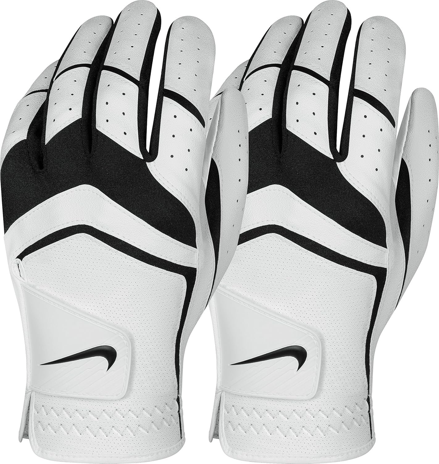 Nike Men's Dura Feel Golf Glove (2-Pack) (White), Large, Left Hand 1 Nike Men's Dura Feel Golf Glove (2-Pack) (White), Large, Left Hand