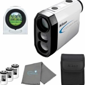 Nikon Coolshot Golf Laser Rangefinder Bundle with 3 CR2 Batteries and a Cleaning Cloth (20 GII & 20i GII)