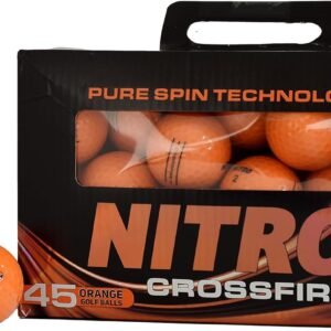 Nitro Crossfire 45 Golf Balls, 45- Pack - Orange
