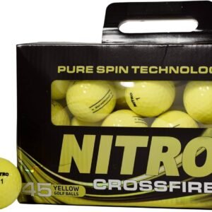 Nitro Crossfire 45 Golf Balls, 45- Pack - Yellow