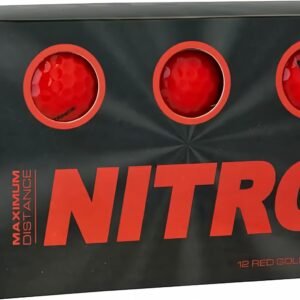 Nitro Maximum Distance 12 Pack Red Golf Balls