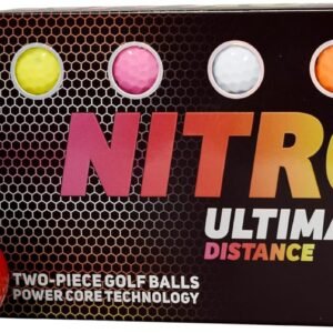Nitro Ultimate Distance Golf Ball (15-Pack), Multi-Colored