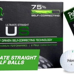 Polara Golf Self-Correcting Golf Balls – Soft Feel, Anti-Slice & Hook Correction, Exceeds USGA Limits, Dimple Pattern, High-Performance Balls for Men & Women – 1 Dozen