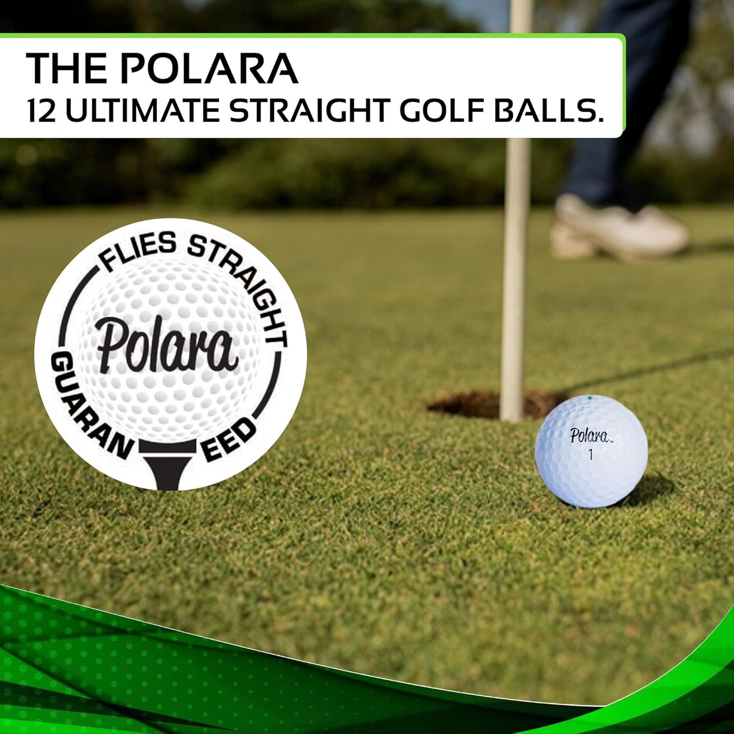 Polara Golf Self-Correcting Golf Balls – Soft Feel, Anti-Slice & Hook Correction, Exceeds USGA Limits, Dimple Pattern, High-Performance Balls for Men & Women – 1 Dozen 2 Polara Golf Self-Correcting Golf Balls – Soft Feel, Anti-Slice & Hook Correction, Exceeds USGA Limits, Dimple Pattern, High-Performance Balls for Men & Women – 1 Dozen - Image 2