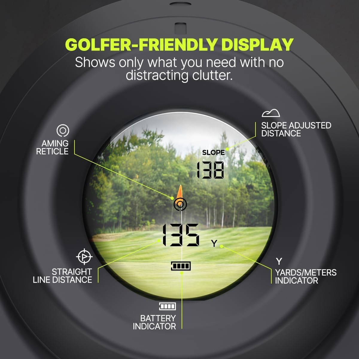 Precision Pro Titan Slope Golf Range Finder with Slope Switch - Premium Laser Rangefinder -Waterproof - Cart Magnet, Slope, 6X, Flag Lock w Pulse, 900+ Yard Range Laser Golf Rangefinder 2 Precision Pro Titan Slope Golf Range Finder with Slope Switch - Premium Laser Rangefinder -Waterproof - Cart Magnet, Slope, 6X, Flag Lock w Pulse, 900+ Yard Range Laser Golf Rangefinder - Image 2