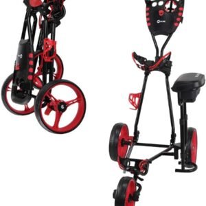 RAM Golf X-Pro Laser 3 Wheel Golf Pull Cart with Seat