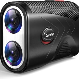 Range Finder Golf Rangefinder with Slope - 1200 Yards Laser Range Finder with Flag Lock, Vibration, 7X Magnification, Rechargeable with Magnetic Mount – Ideal Golf Accessories for Golfers & Hunting