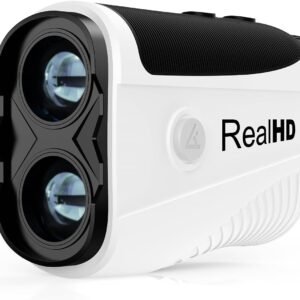Real HD Golf Rangefinder with Slope, 1,200 Yards Range Finder Golf, 7X Magnification with Magnet, Flag Lock Vibration, Rechargeable Laser Rangefinder for Hunting